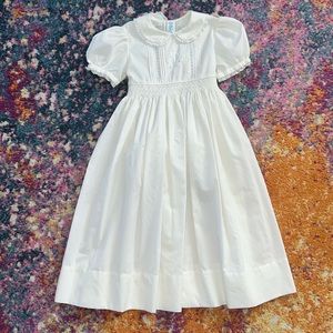 Girls Ivory Flower Girl Dress